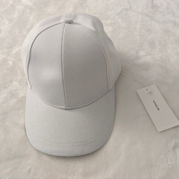 New Vince Embroidered White Adjustable Velcro Strap Baseball Cap One Size - Picture 2 of 6